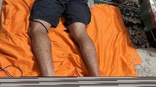 Malefootflava show CJ relaxing to a Foot Worship Experience - Take those socks off his feet and begin