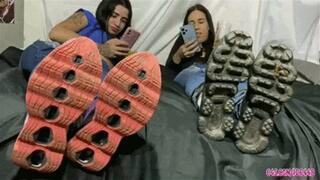 Loser cleaning our sneakers with i tongue by Sabryna and Bruna # SD MOBILE