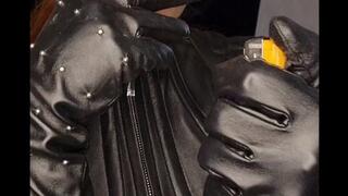 Pov smoking leather caning