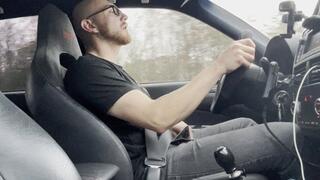 Horny Pissing on Myself while Driving