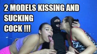 KISSING 240317B4 SARAI + VIOLET 2 MODELS SWAP DUTIES ONE IS KISSING A MAN WHILE THE OTHER IS SUCKING HIS COCK + FREE SURPRISE SHOW (LOWDEF SD MP4 VERSION)