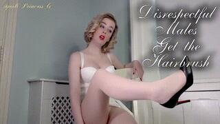 Disrespectful Males Get the Hairbrush