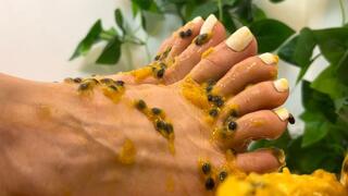 My feet with passion (fruit)