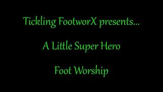 A Little Super Hero Foot Worship