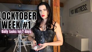 Locktober Week #1 Daily Tasks for 7 Days