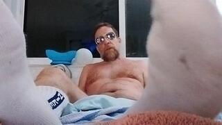 Work me in white socks and thong