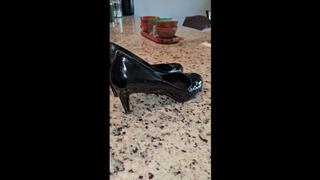Date Night Blow Job & Fucking in Black Patent Cole Haan Stiletto Pumps