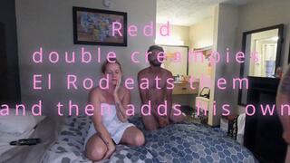 Redd double creampies Jacki, ElRod Travis creampies and tongue cleans