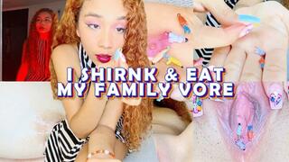 I shrink and eat my family vore - Lissa