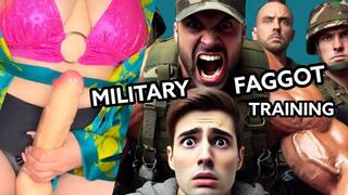 Pegging You For Military Faggot Training with my Strap-On COCK