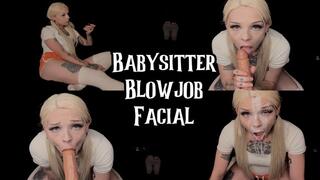 Baby Sitter Blowjob Facial