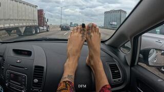 “DASHCAM ADVENTURES my feet in your dash”