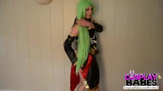 COSPLAY BABES Anime CC masturbates for fun