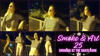 Smoke _ Art 25 - Girl Smoking at the Skate Park