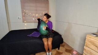 I ran so I could pop my balloons