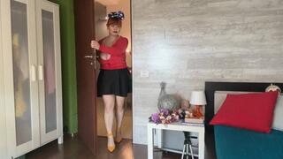 Minnie hiccups a lot