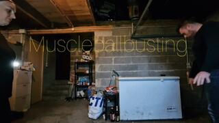 Garage toe kick ballbusting Angle 1