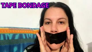 PUMPING LIPS ON SILVER TAPE