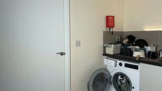 Bathroom is locked and girl piss in panties