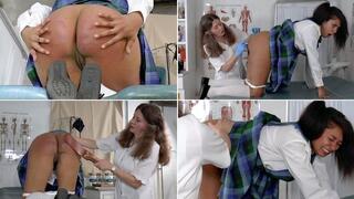 Sophia Spanked by the School Nurse - WMV