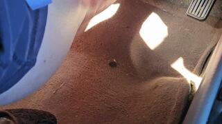 Driving Goosing my Engine Barefoot