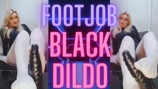 (61) FOOTJOB BLACK DILDO