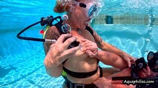 Aquaphilias- Kelli Curtis Mya Pleasure SCUBA Breath hold Sex Orgasms