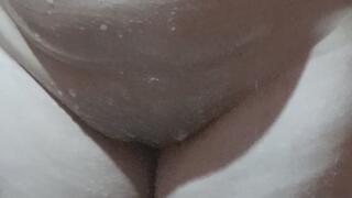 Jessi is taking a bath