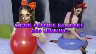 Clown Popping Balloons And Cumming MOV