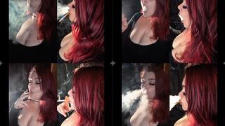 Chain Smoking Marlboros, two different views