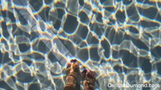 Carissa Dumond nude and underwater in the pool part 2
