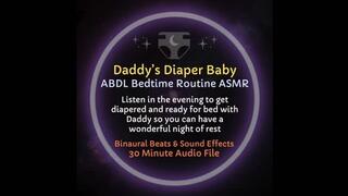 Daddy's Diaper Baby Bedtime Routine ABDL ASMR