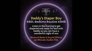Daddy's Diaper Boy Bedtime Routine ABDL ASMR