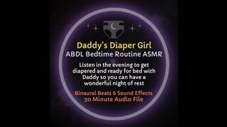 Daddy's Diaper Girl Bedtime Routine ABDL ASMR