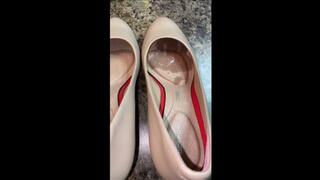 Watch Deb Come Home From Work & Swap Out Her Cheetah Abella Flats to Rockport Pumps to Tease & Fuck Hubby