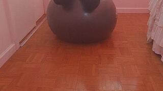 Topless Yoga Ball Bouncing MILF Big Tit's BBW