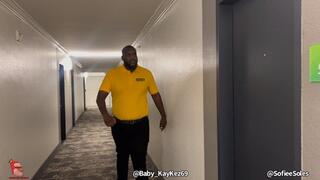 Bitch Ass Security Gets Double Foot Gagged- Sofiee Soles And Baby Kaykez