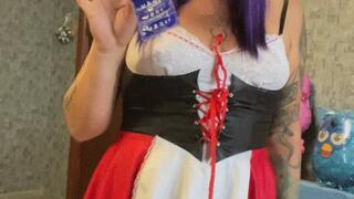 Halloween sexy looner popping 3condoms
