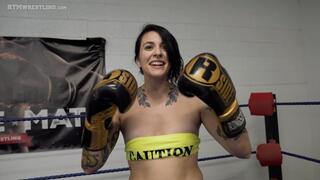Mia Hope Knocks You Out! Femdom POV Boxing