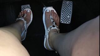 Flooring & Smoking Tires In White & Gold Sandals Pt 2