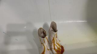 5 pairs of heels Gunged and Crushed