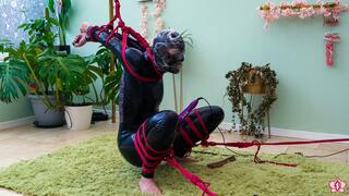 Mila Struggles for Air in Extreme Predicament Bondage with Wand Torment 4K