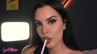 VS 120 and dark lipstick stains ~ Sweet Maria