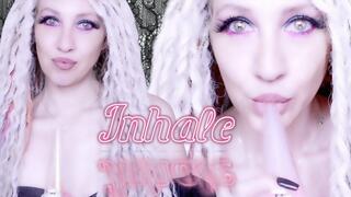 INHALE findom Princess Lucky’s seductive femdom smoking will mesmerize