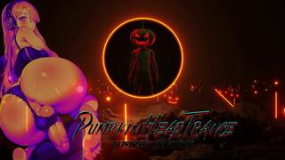 Pumpkin Head TranceTransformation Trance with pumpkin fucking & cum eating by Yari Futanari