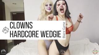 Clown Wedgies Until Panties Rip - Wedgie Jumps, Lifting, Partner Wedgie