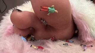 Tinies Toyed with in Solana’s Worn Slippers