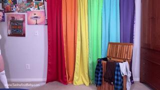 Stuck And Fucked With Strap In Hamper By Roommate