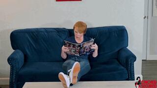 Izzy the Sitter Gets Bound, Gagged, Toe-tied and Tickled (WMV Format)