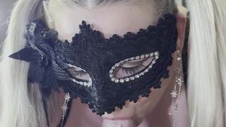 POV BJ SummerRain gets a huge load of Cum!